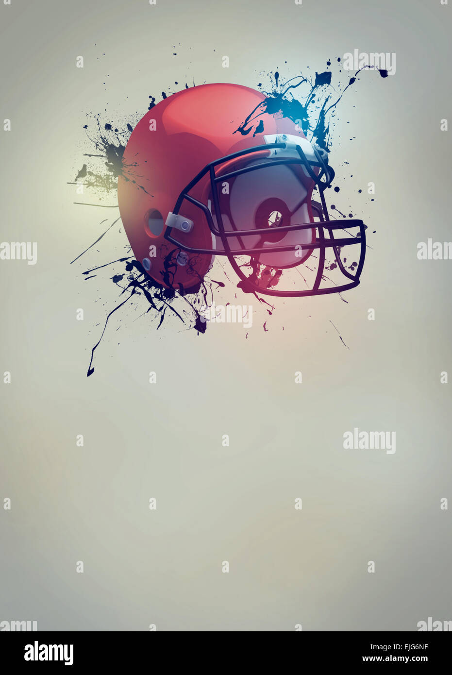 American football sport invitation poster or flyer 