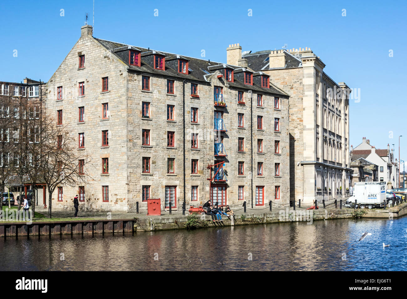 The old The Cooperage Commercial Wharf in Leith Docks Leith Edinburgh