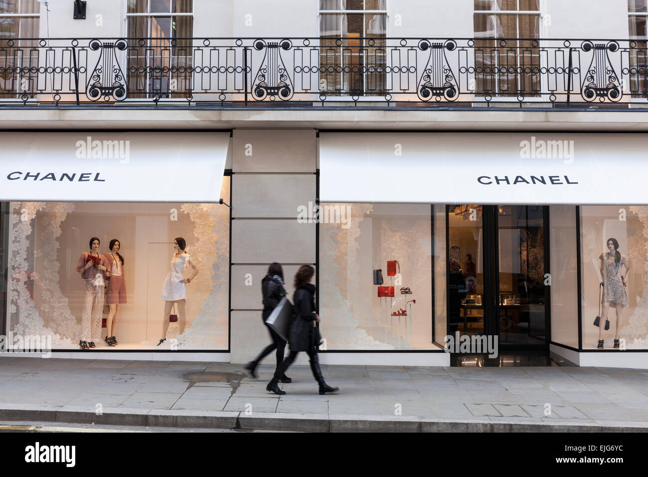 The Chanel fashion store on New Bond Street in London, England Stock Photo  - Alamy