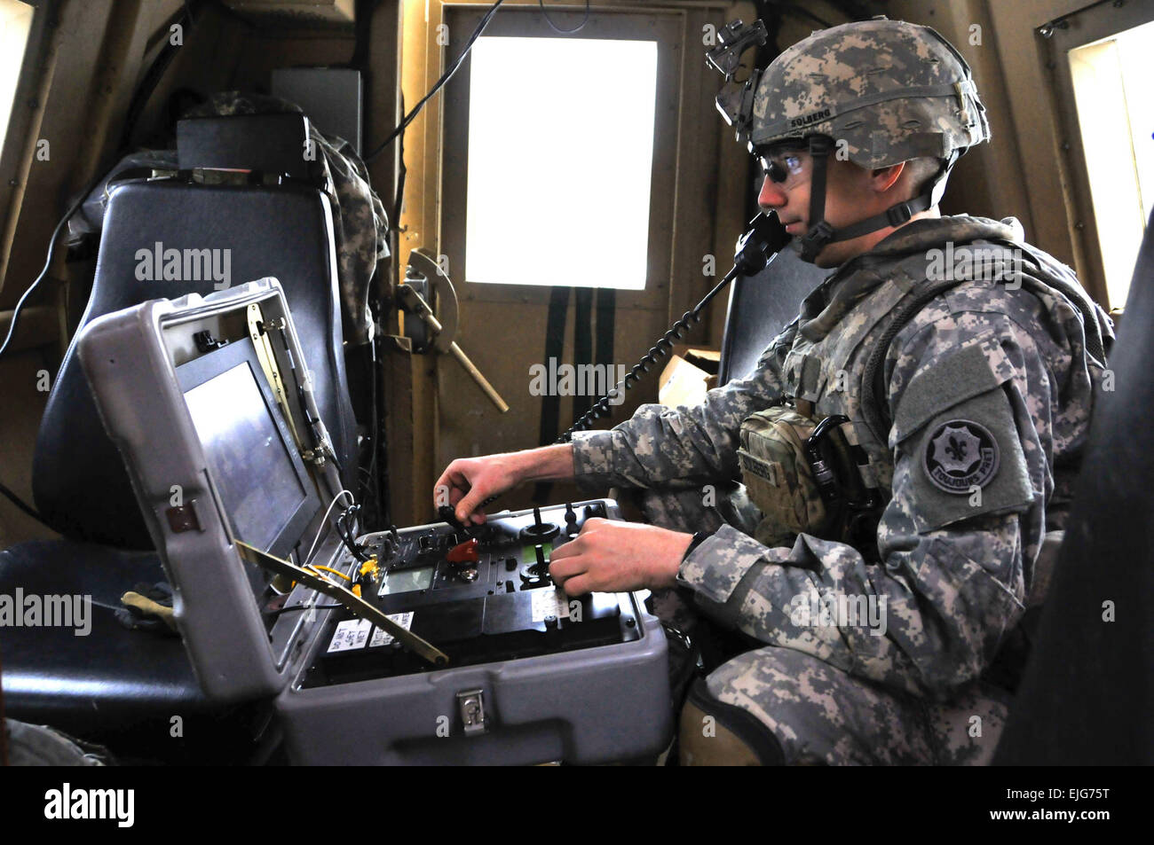 U.S. Army Sgt. Robert Solberg with Engineer Troop, 4th Squadron, 2nd ...