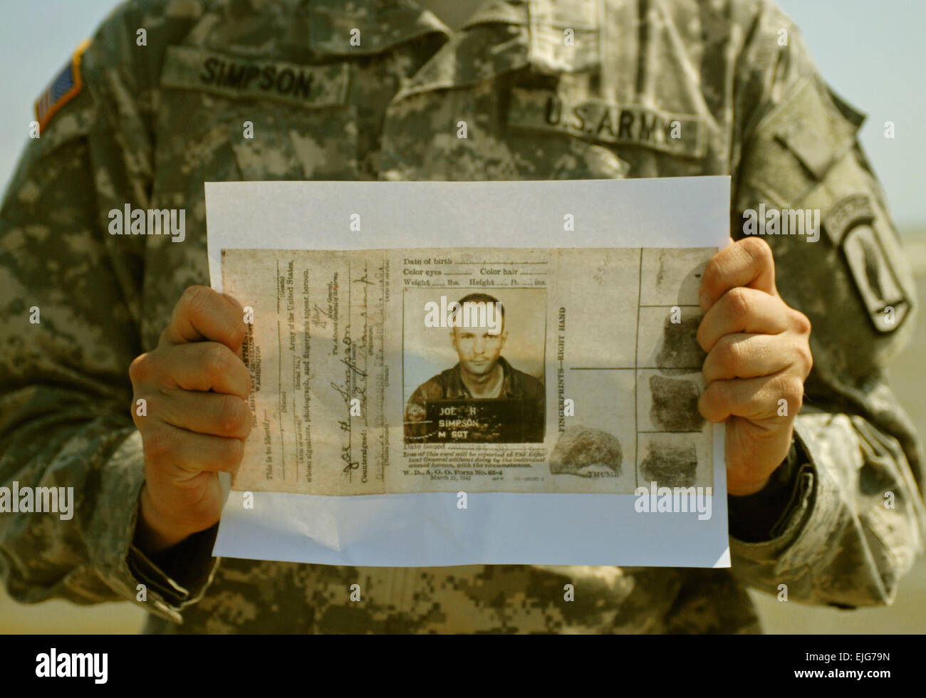 Pfc. Scott Simpson, a medic with Headquarters Company, 173rd Airborne