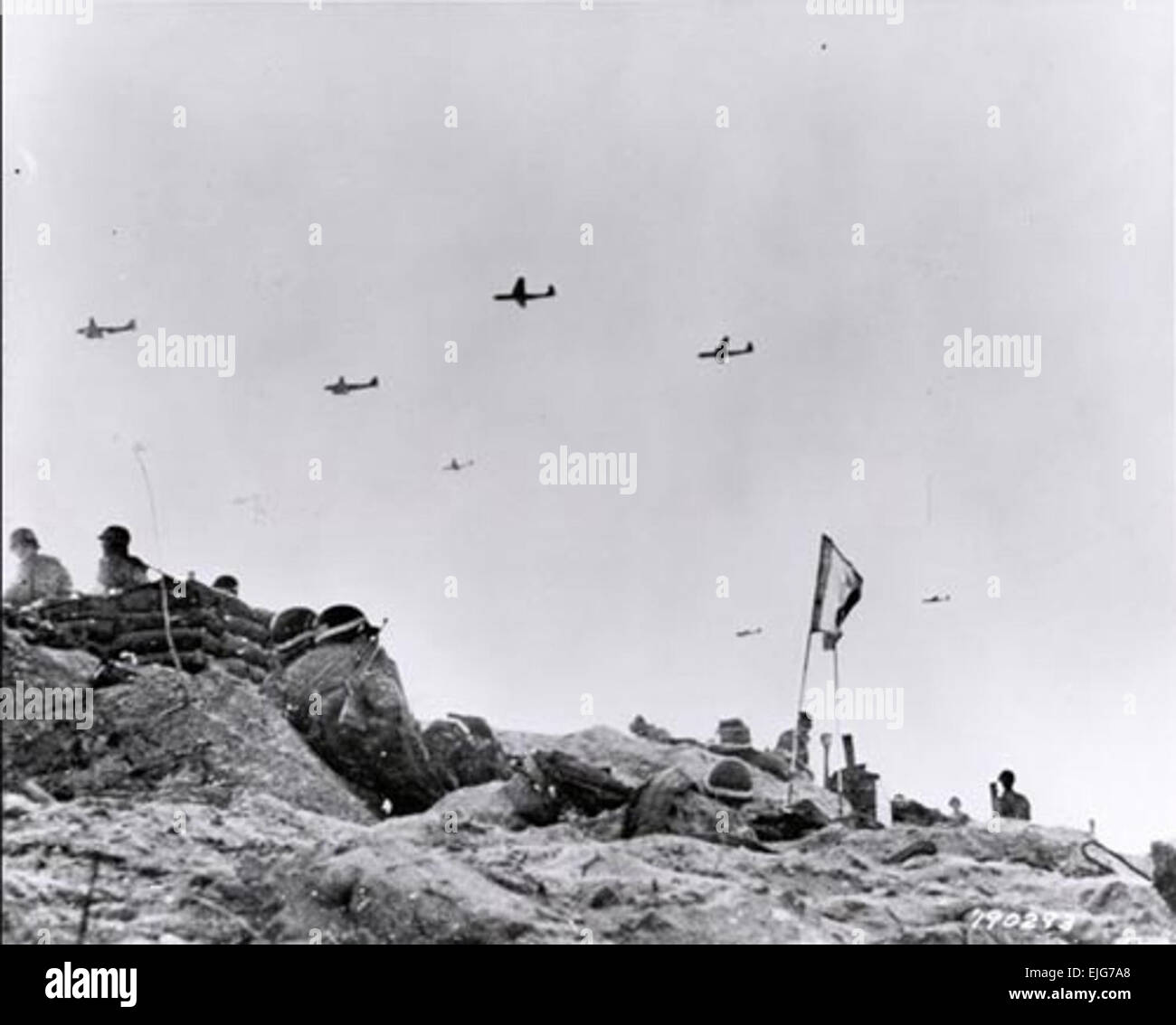 Gliders fly supplies to Soldiers fighting on Utah Beach during the Allied Invasion of Europe, D