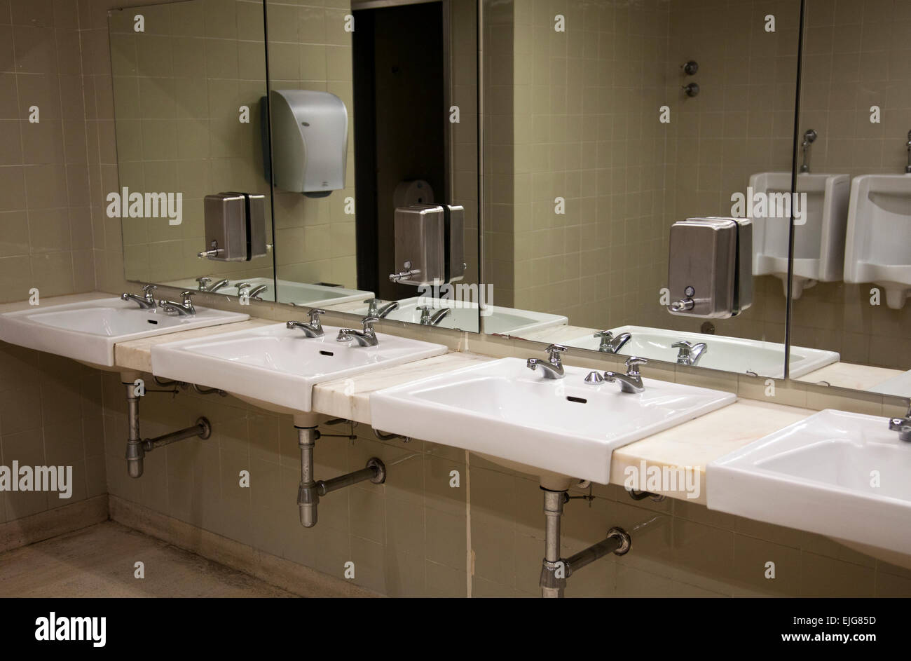 Public Washroom Facilities in Lisbon - Portugal Stock Photo