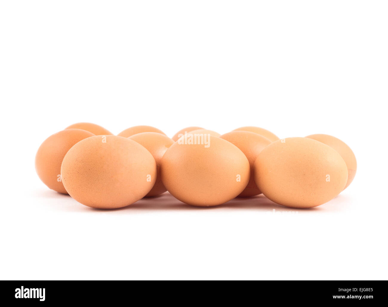 Bunch of eggs isolated Stock Photo Alamy