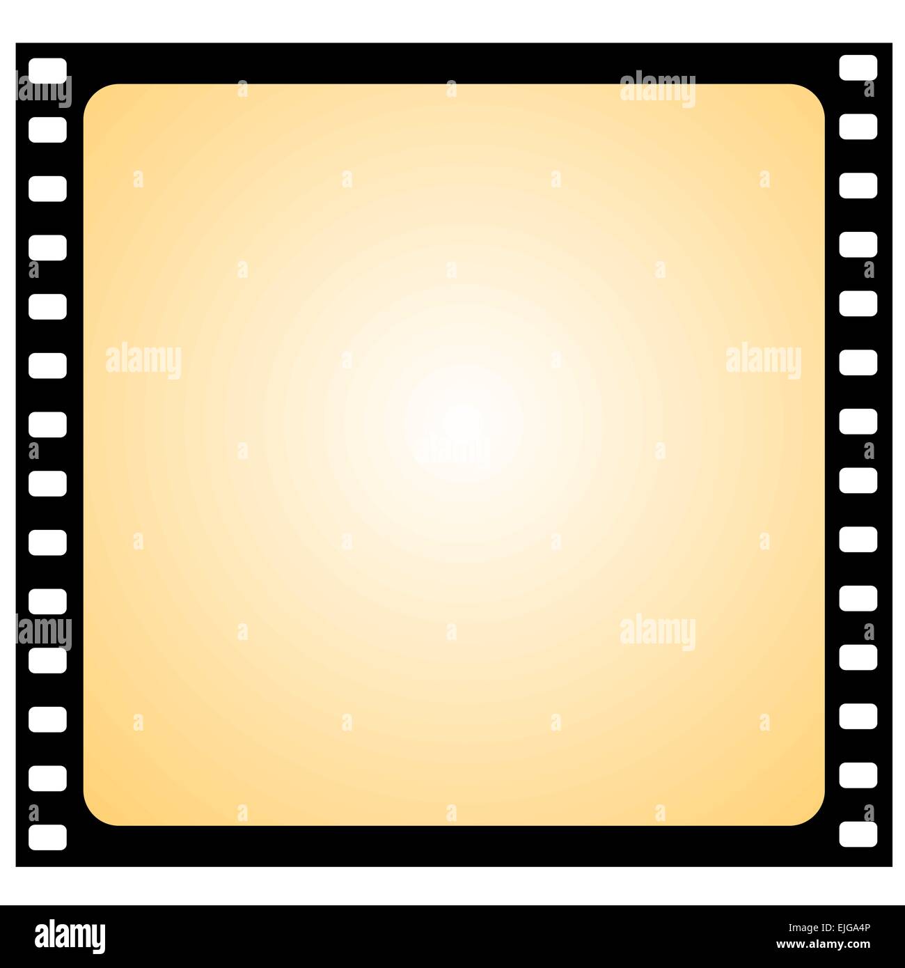 Illustration of the film frame - vector Stock Vector