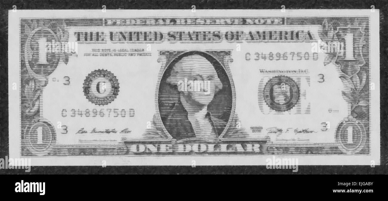 George washington dollar bill Black and White Stock Photos & Images - Alamy
