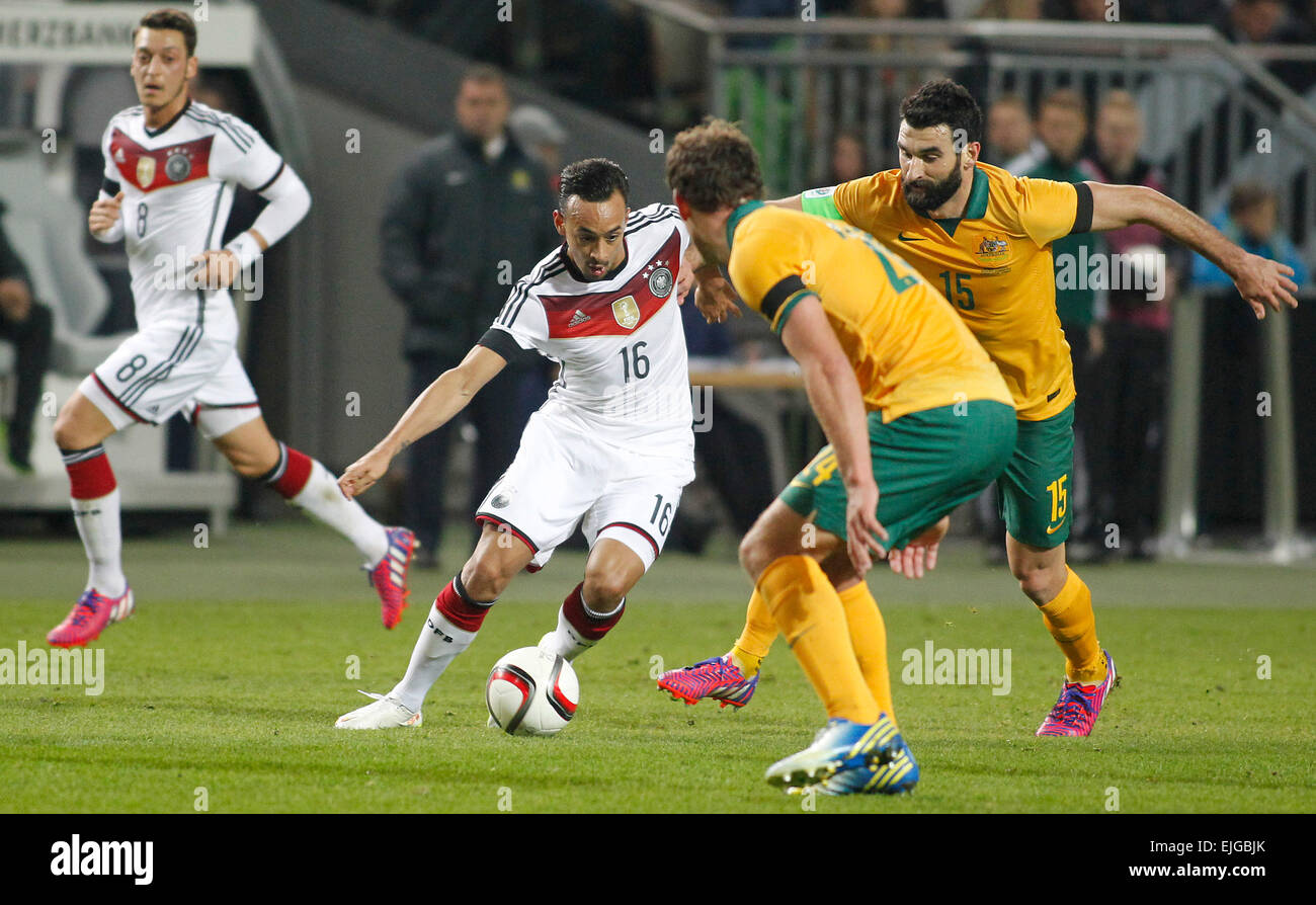Germany's Karim Bellarabi (Bayer Leverkusen) (M) against Mile Jedinak Stock  Photo - Alamy