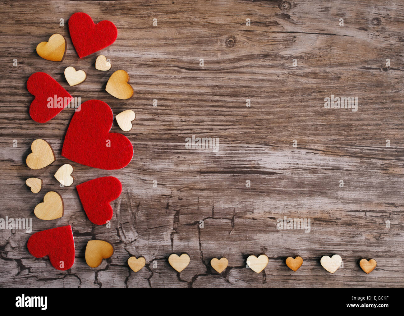 Wooden love frame hi-res stock photography and images - Alamy