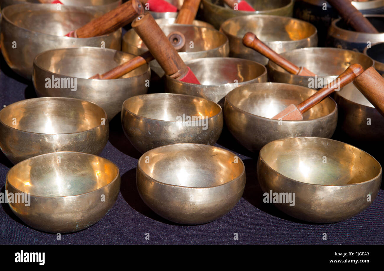 Tibetan singing bowls hires stock photography and images Alamy