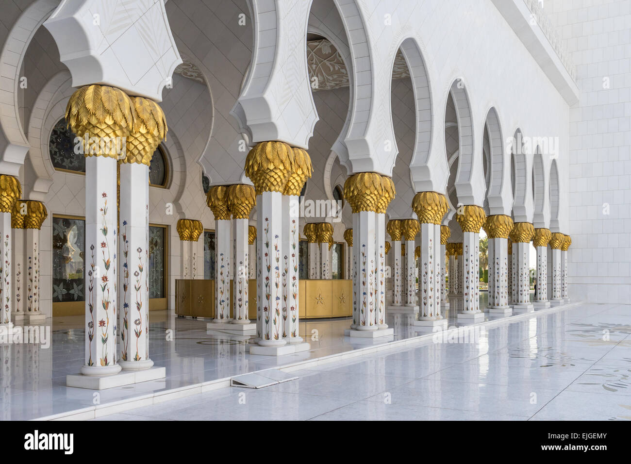 Sheik Zayed Grand Mosque Stock Photo