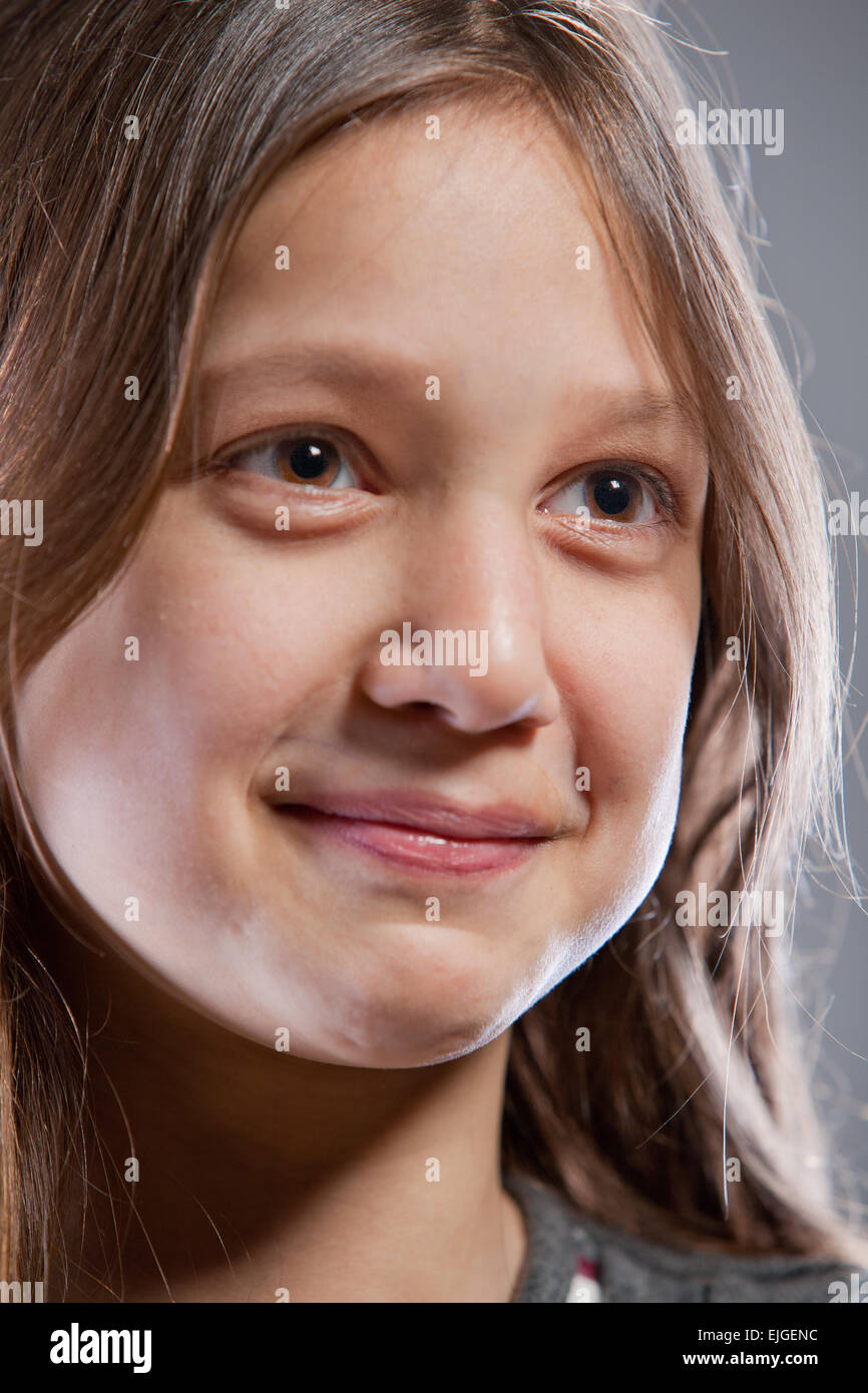 portrait of a happy little girl Stock Photo - Alamy