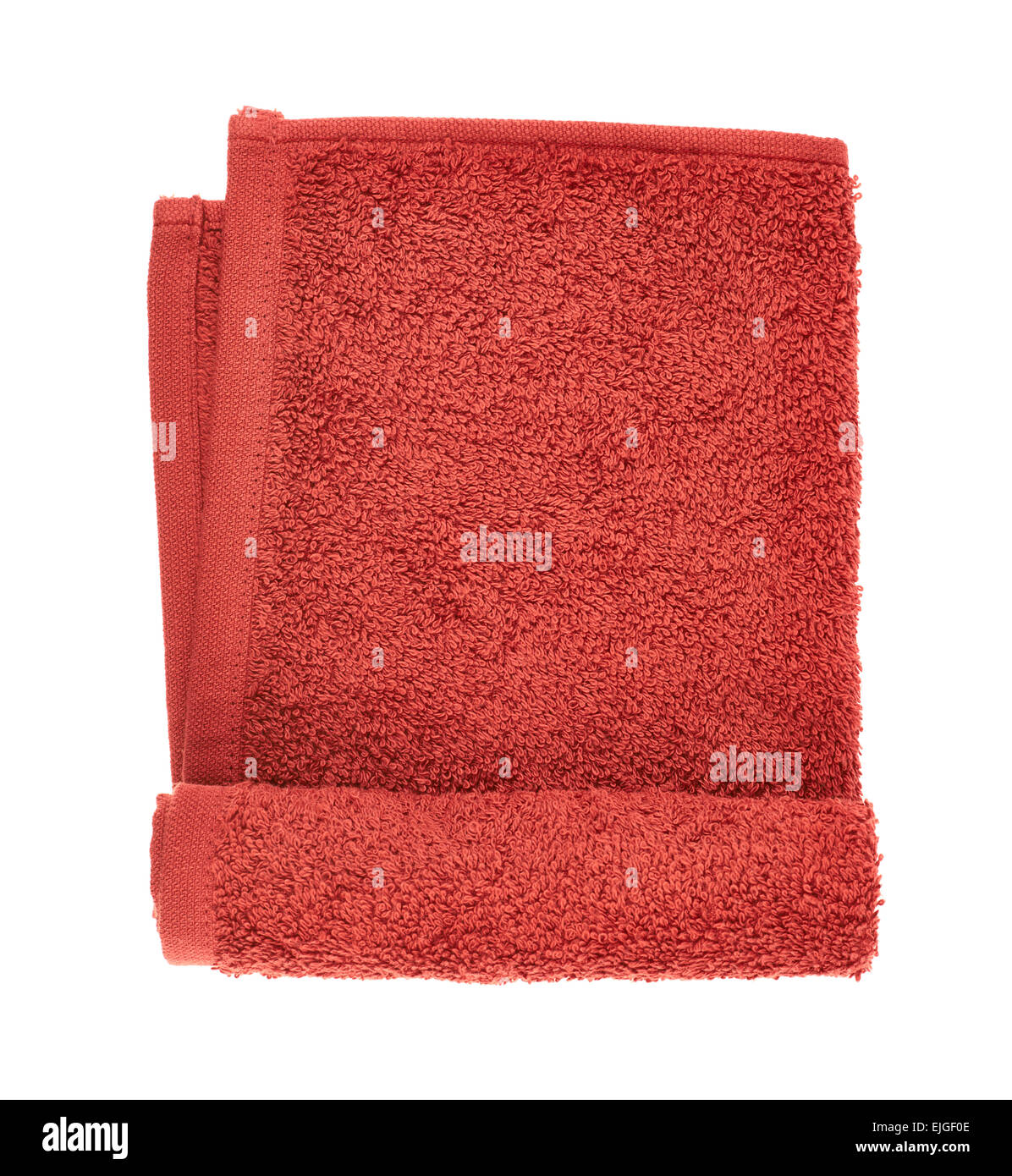 Folded terry towel isolated Stock Photo Alamy
