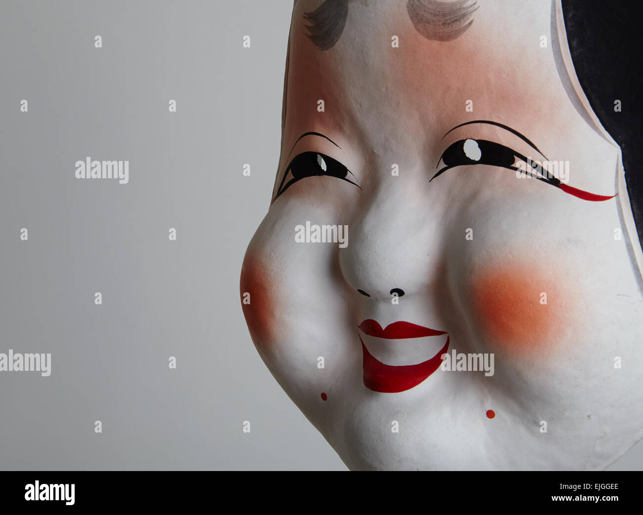 Traditional Japanese mask: okame / otafuku Stock Photo - Alamy