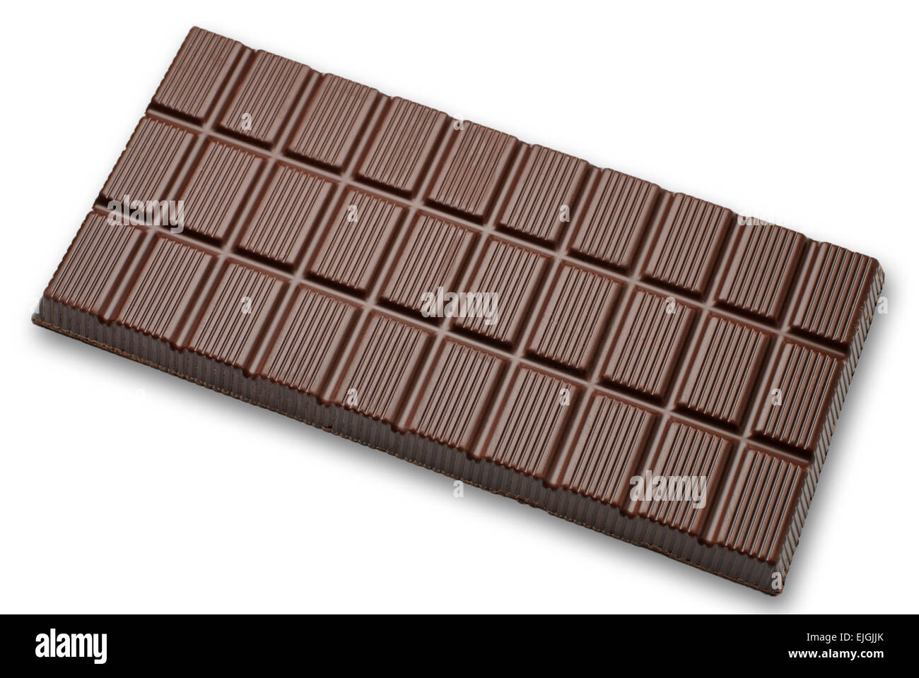 Grooved chocolate bar close-up Stock Photo