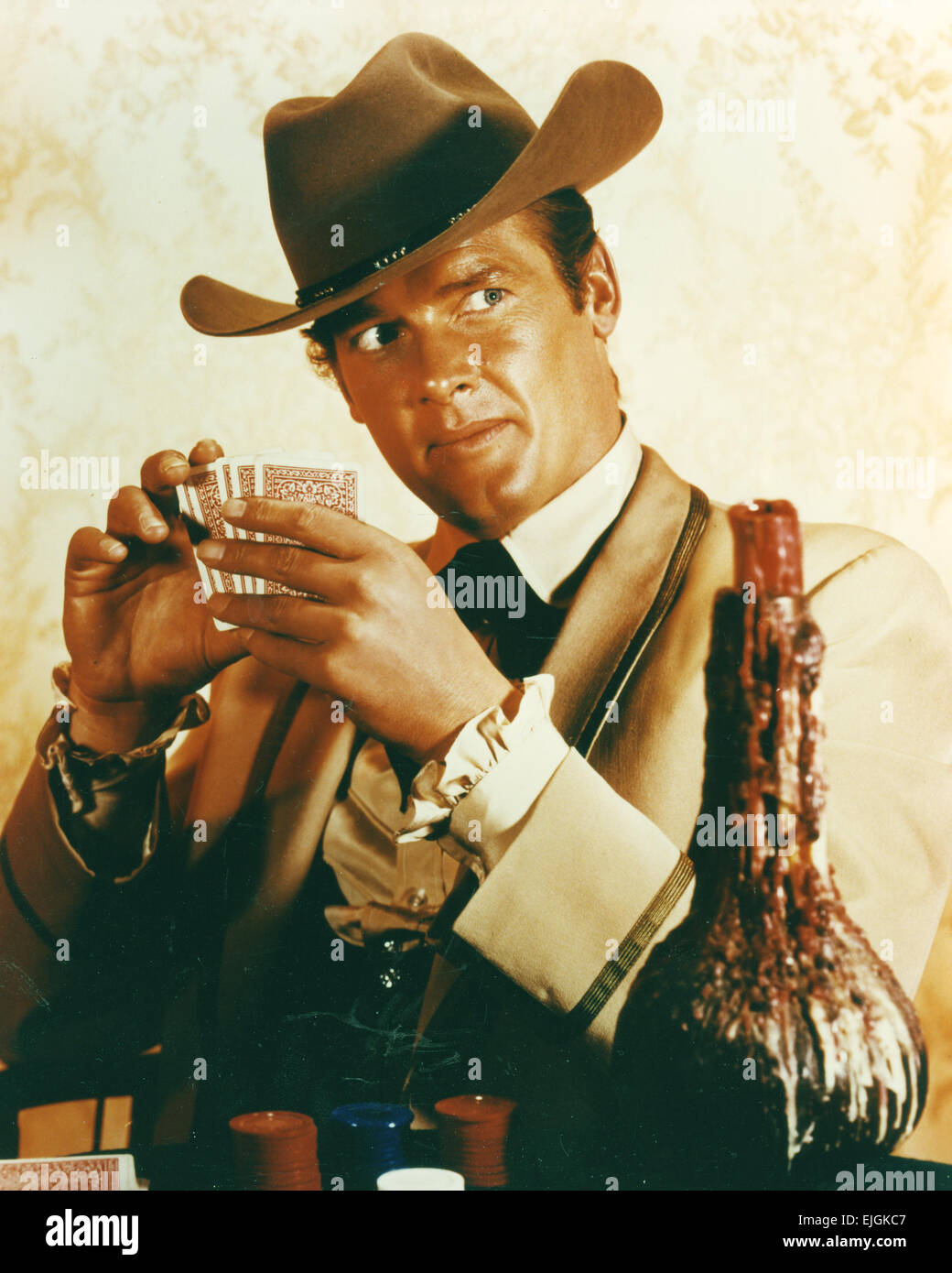 MAVERICK  Warner Bros TV series with Roger Moore about 1960 Stock Photo