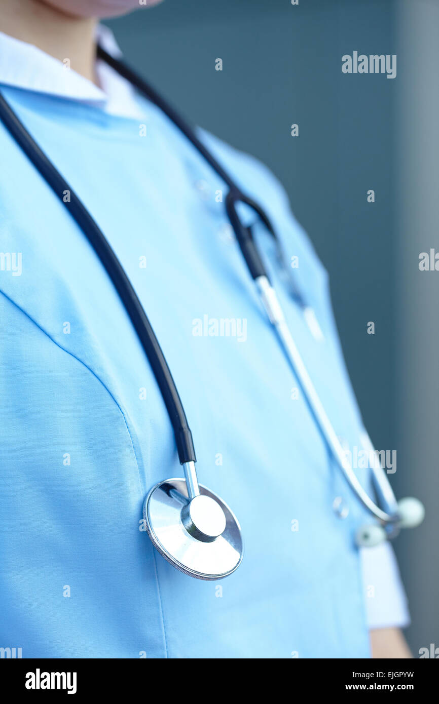 woman doctor with stethoscope Stock Photo - Alamy