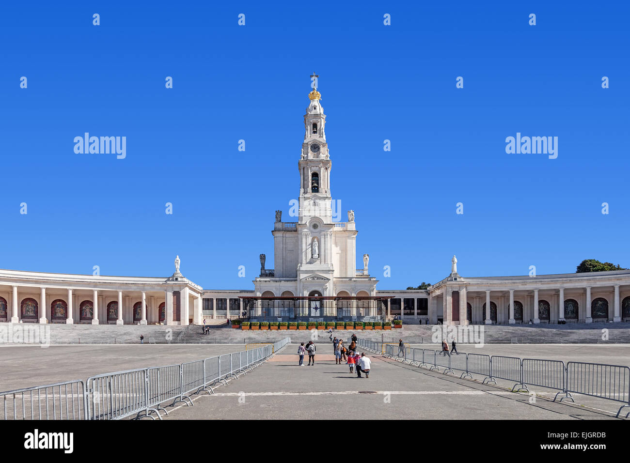 Sanctuary of Fatima, Portugal. Basilica of Nossa Senhora do Rosario and
