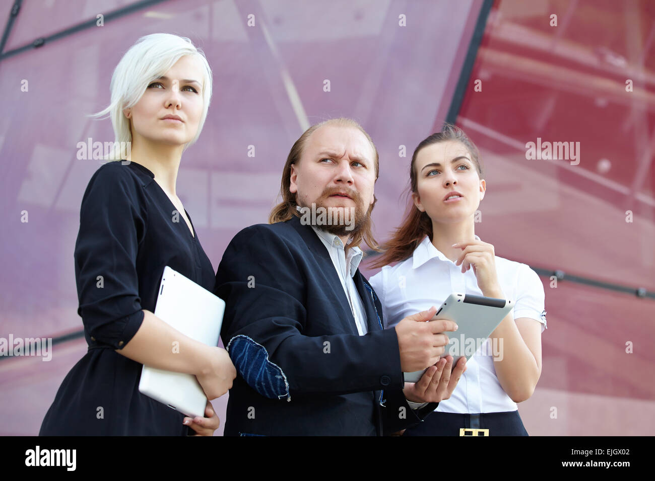businessman and business women are discussing Stock Photo - Alamy