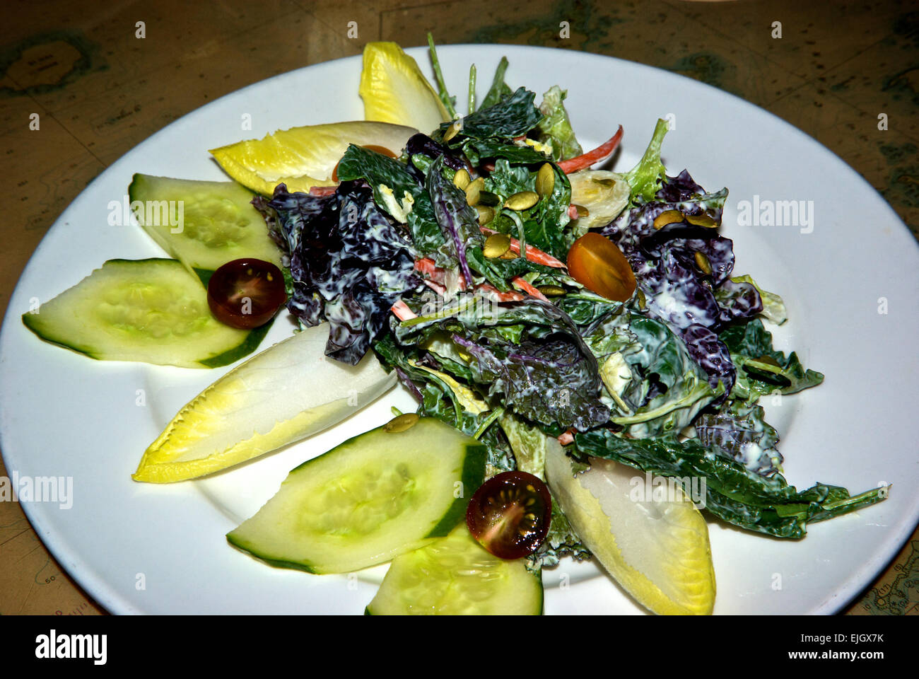 Green salad appetizer Stock Photo