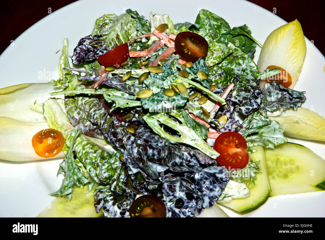 Green salad appetizer Stock Photo