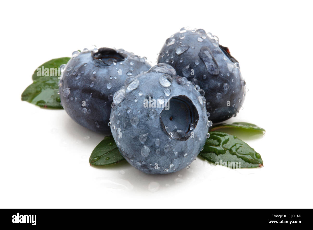Closeup shot  of  fresh blueberries. Stock Photo