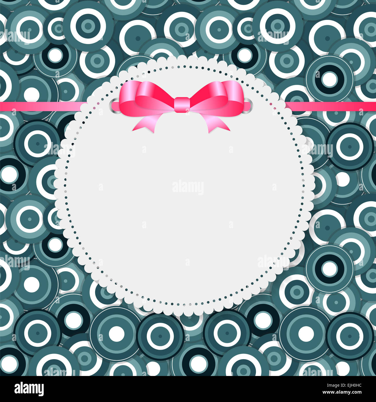 Vintage Frame with Bow Background. Vector Illustration. EPS10 Stock ...