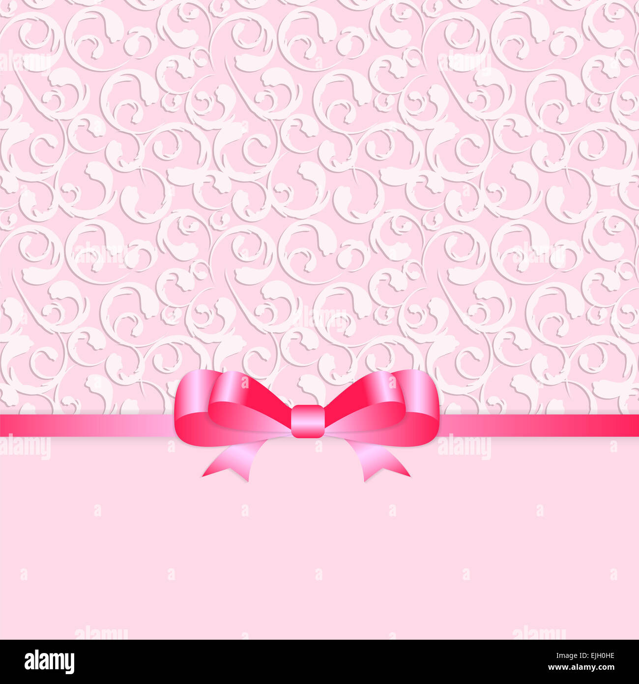 Vintage Frame with Bow Background. Vector Illustration. EPS10 Stock ...