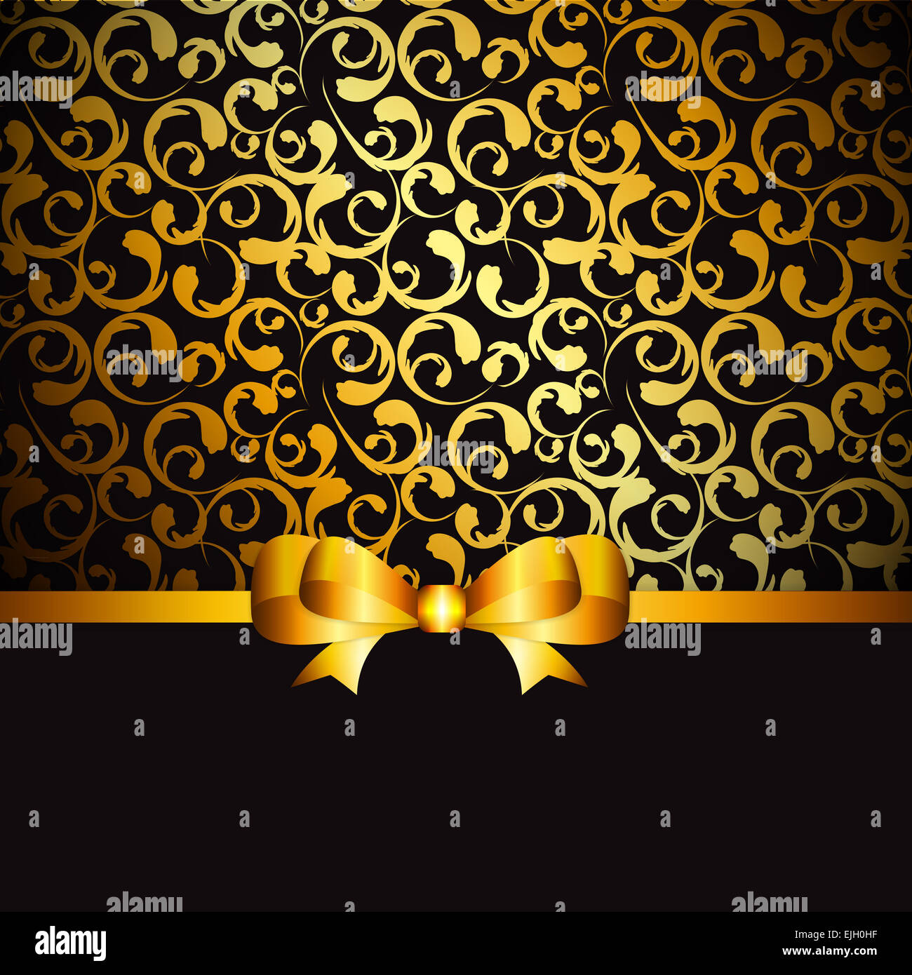 Vintage Frame with Bow Background. Vector Illustration. EPS10 Stock ...
