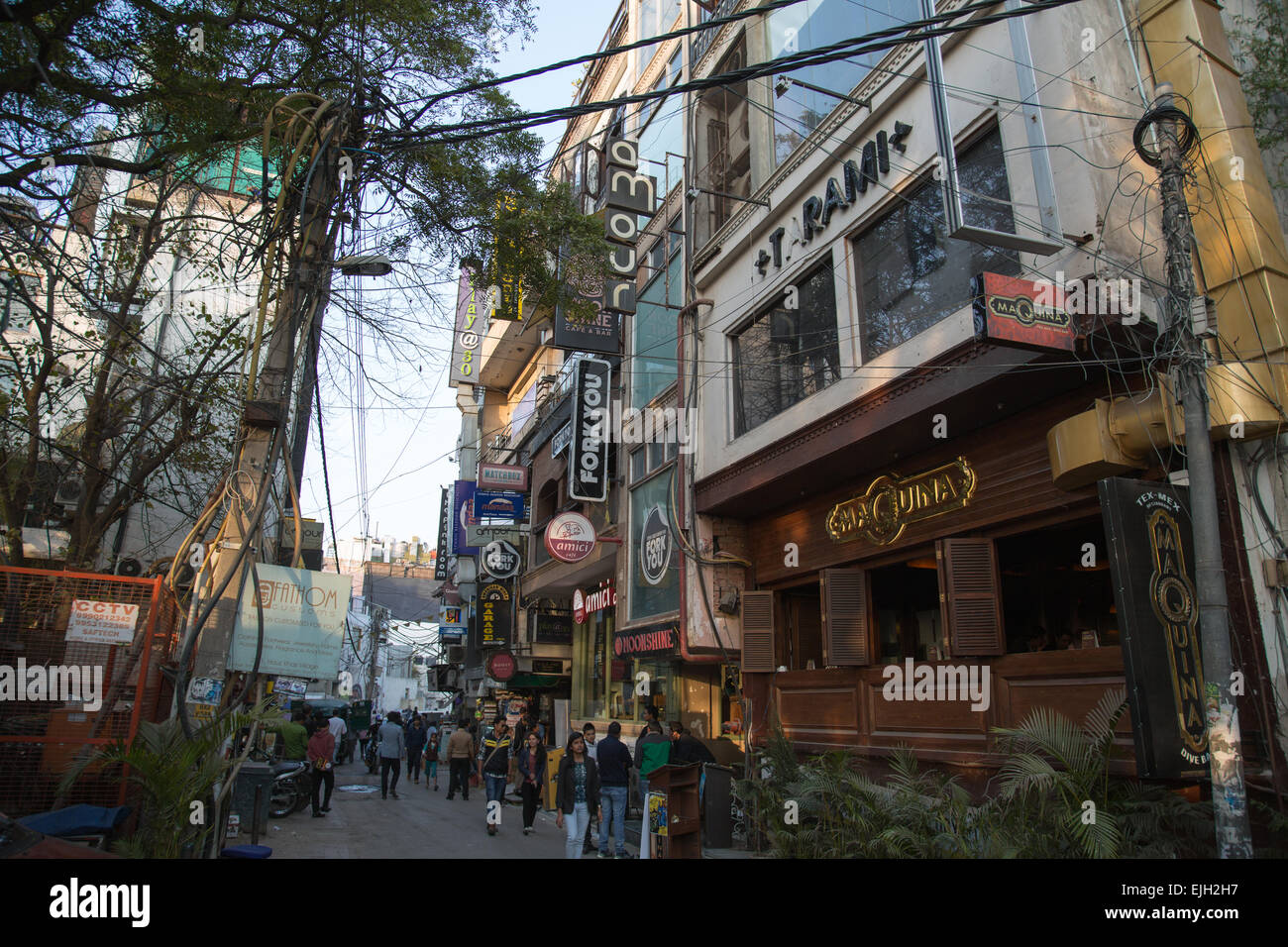 Hauz Khas Village Stock Photo Alamy