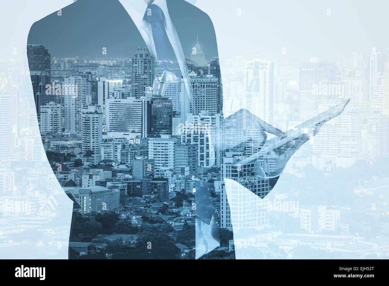Double exposure man using hi-res stock photography and images - Alamy