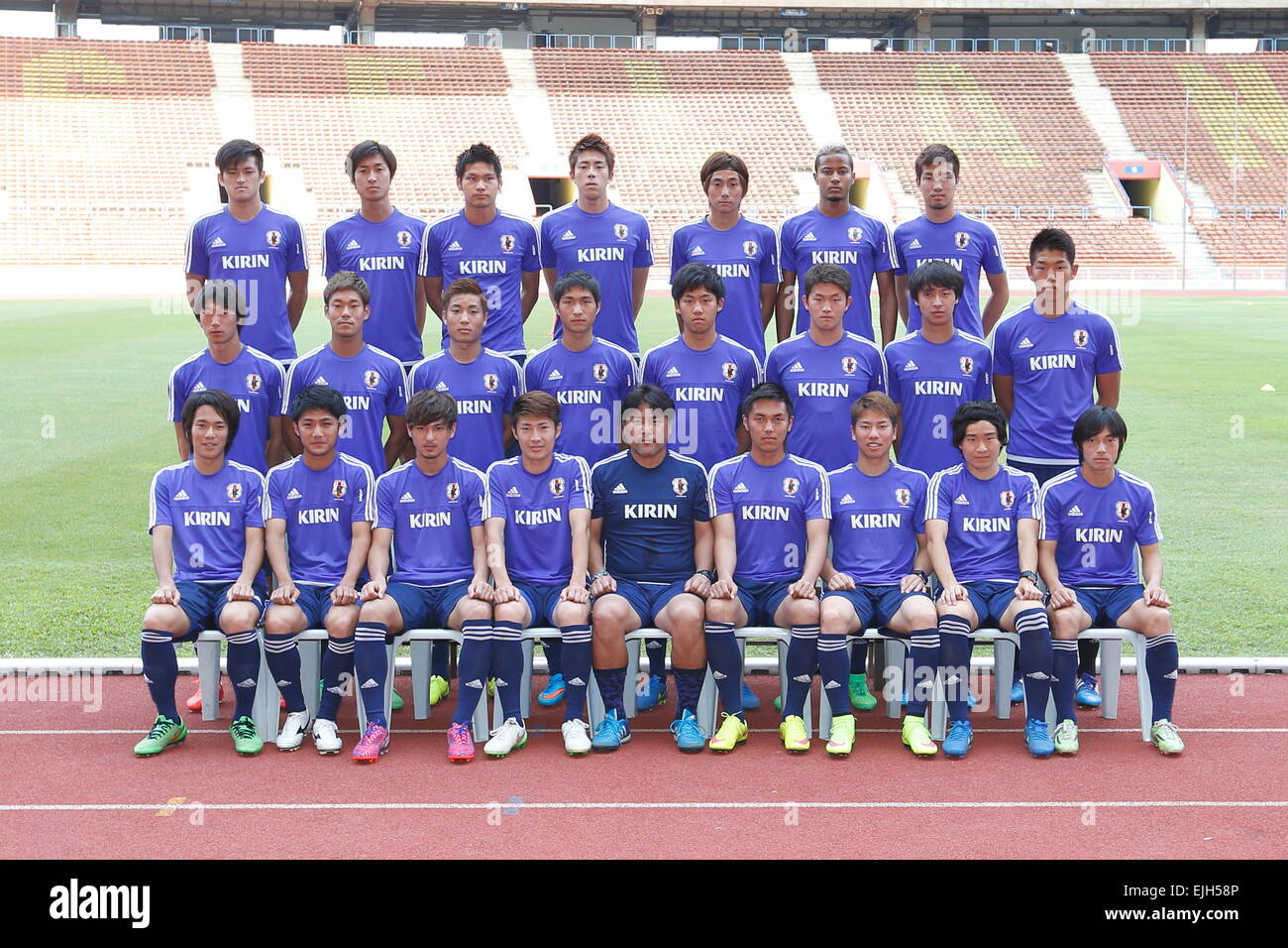 U 23 Japan Team Group Line Up High Resolution Stock Photography 