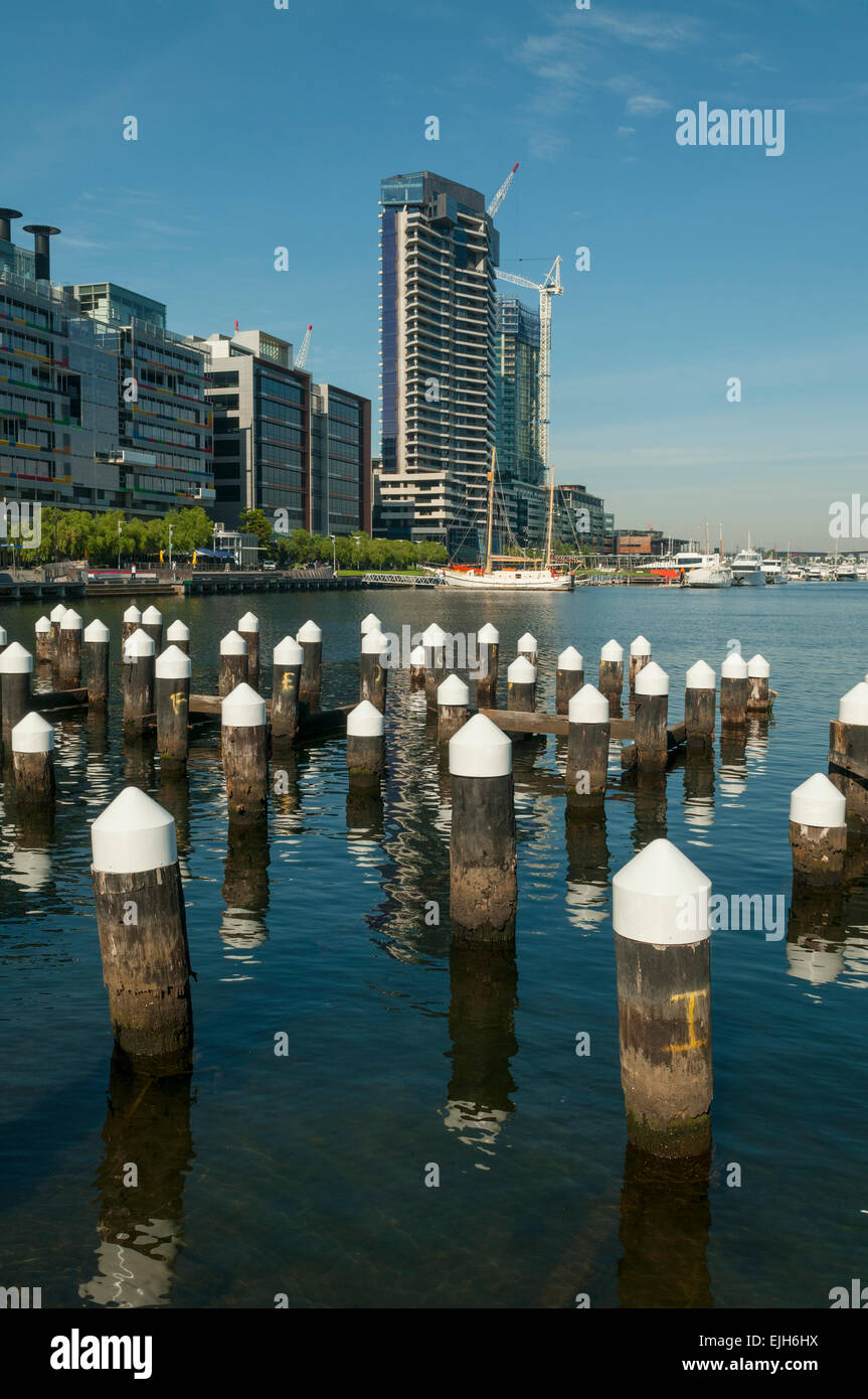 Victoria Harbour, Docklands, Melbourne, Victoria, Australia Stock Photo