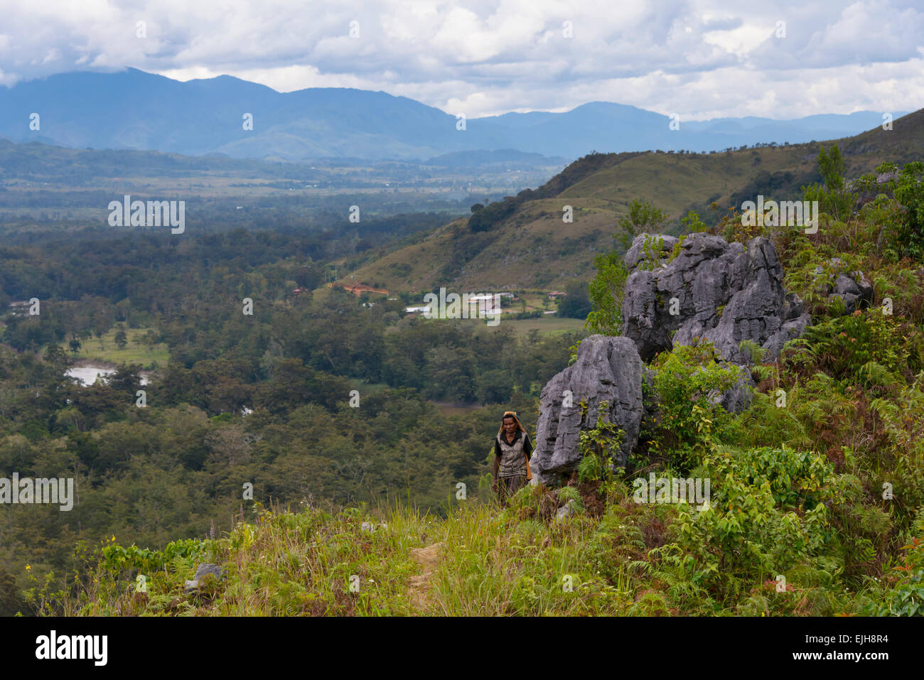 Baliem Valley, Wamena, Papua, Indonesia Stock Photo