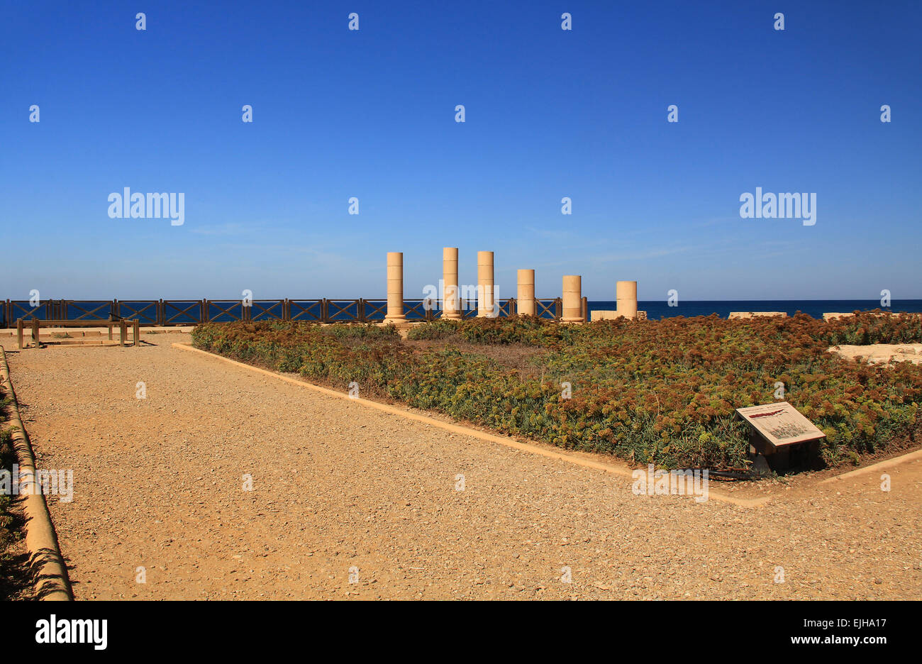 Herods Promontory Palace In Caesarea Maritima National Park Caesarea