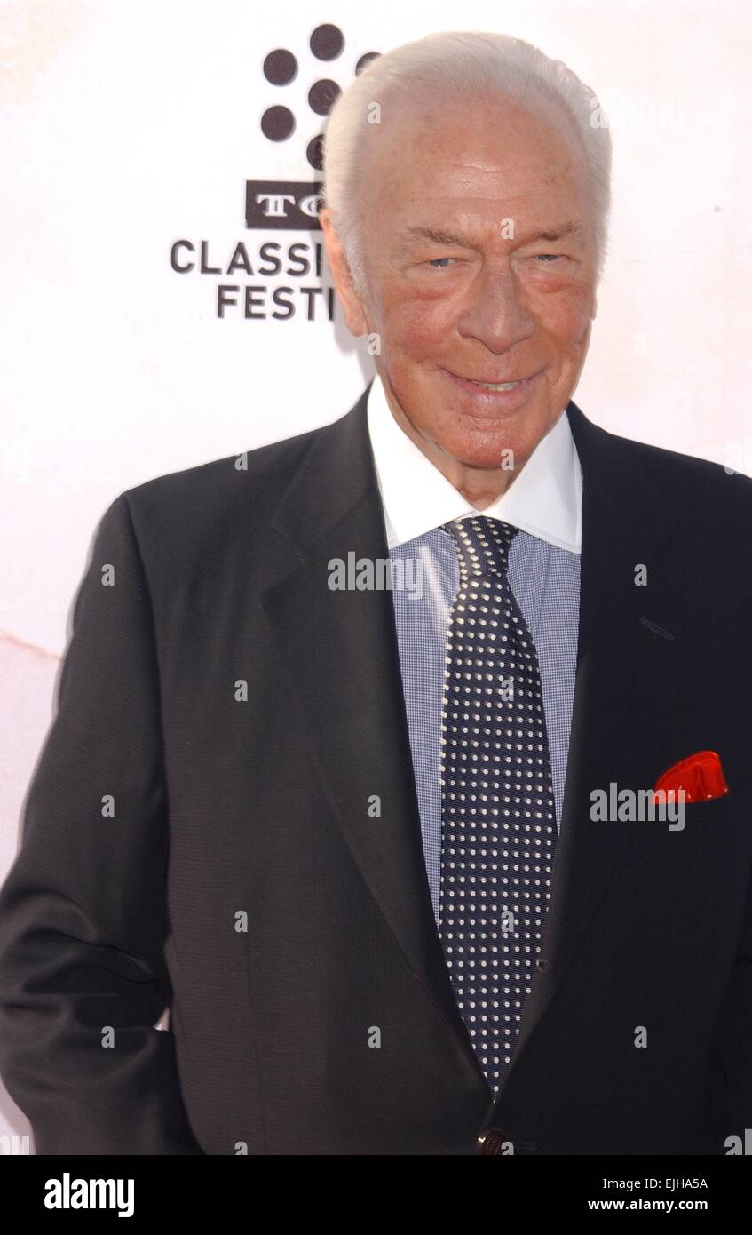 Hollywood, California, USA. 26th Mar, 2015. Christopher Plummer attends the Screening Of ''The Sound.Of Music'' at the Chinese Theater in Hollywood, Ca.on March 26,015. 2015. Credit:  Phil Roach/Globe Photos/ZUMA Wire/Alamy Live News Stock Photo