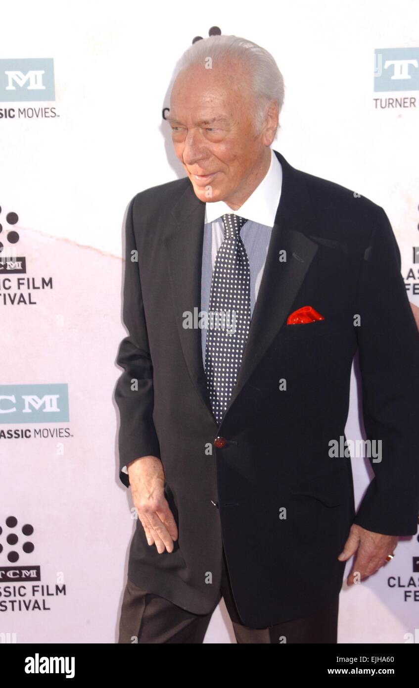 Hollywood, California, USA. 26th Mar, 2015. Christopher Plummer attends the Screening Of ''The Sound.Of Music'' at the Chinese Theater in Hollywood, Ca.on March 26,015. 2015. Credit:  Phil Roach/Globe Photos/ZUMA Wire/Alamy Live News Stock Photo
