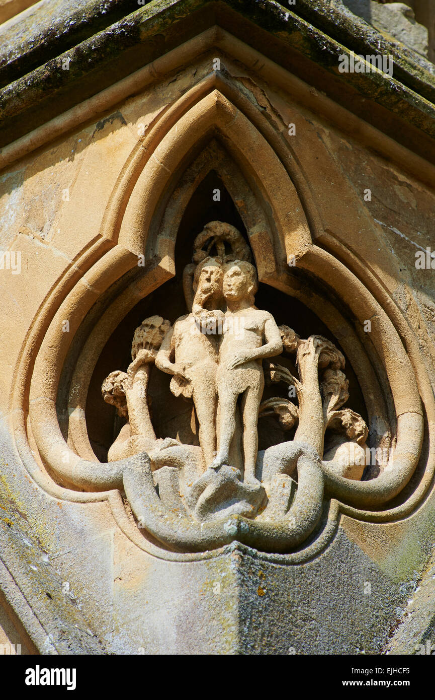 Statues on the the medieval Wells Cathedral built in the Early English
