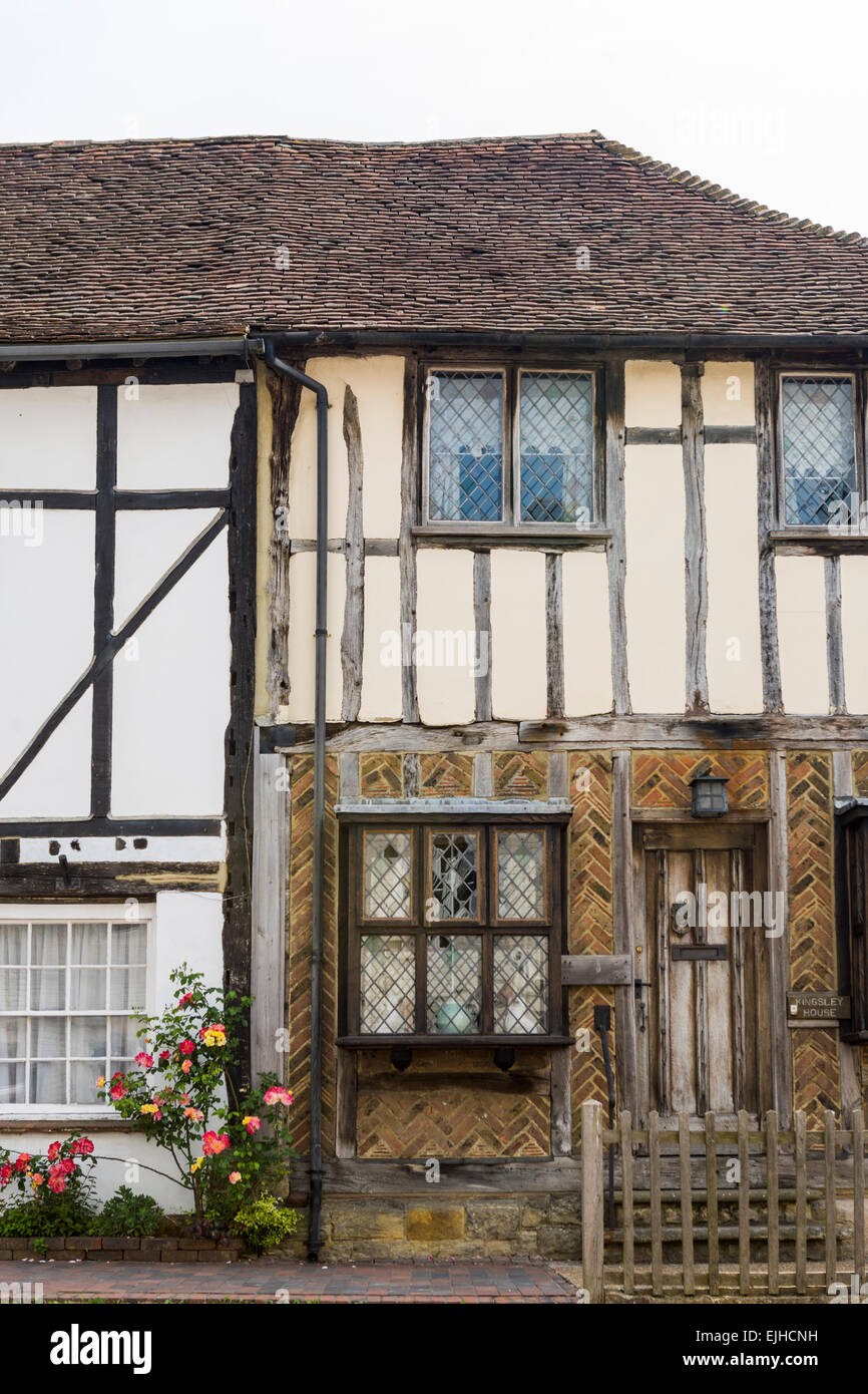 Tudor houses in old village of Robertsbridge, Sussex, England Stock Photo