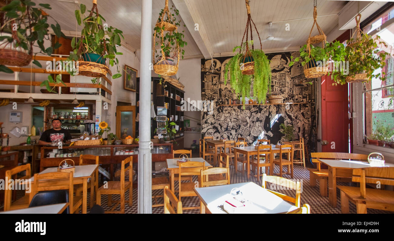 Breakfast cafe El Desayunador, Valparaiso, Chile Stock Photo Alamy