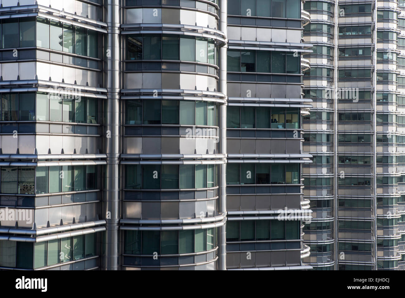 A Details Of Several Floors Of The Petronas Twin Towers In Kuala