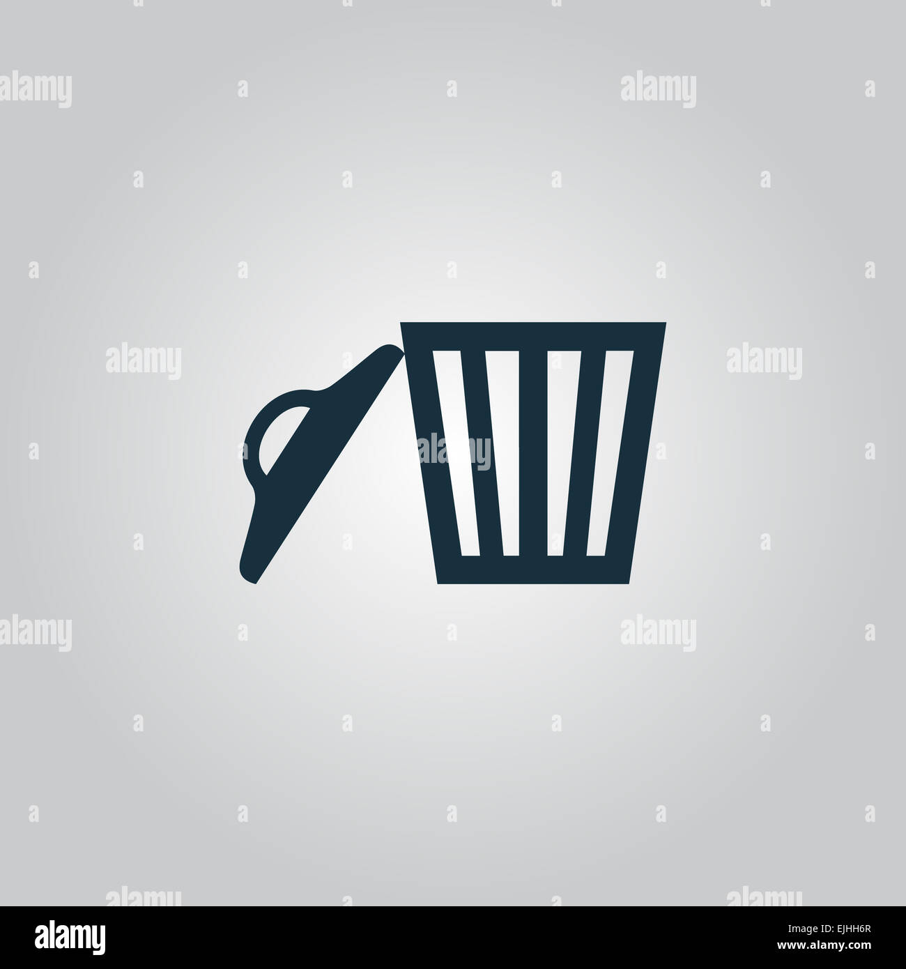 Trash can. Vector illustration Stock Photo