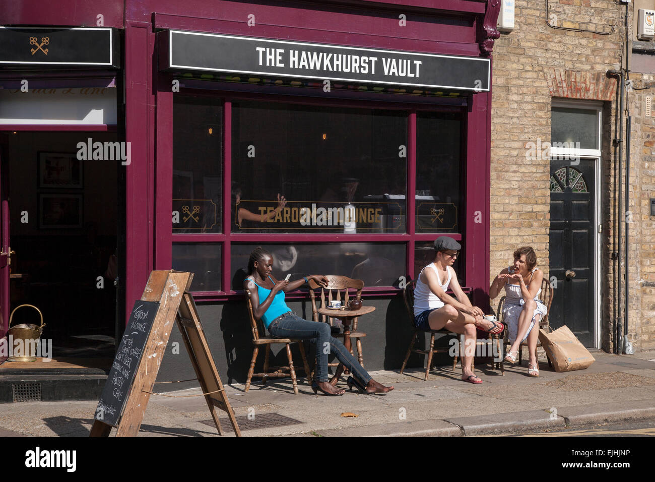 Hawkhurst Vault Tea Room and Cafe, Brick Lane, London; England; UK