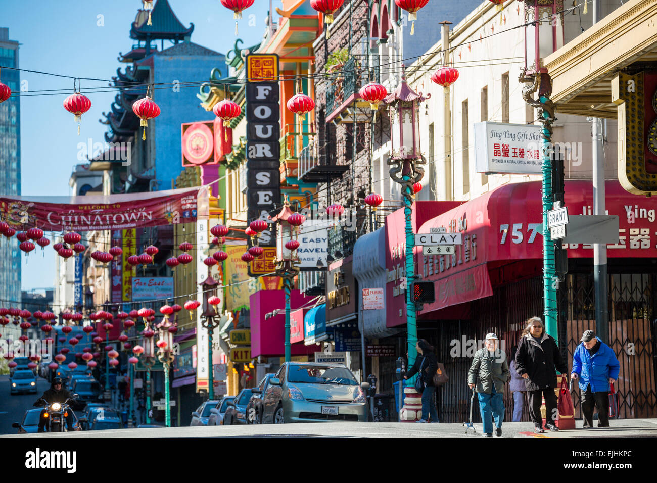 China Town, San Francisco, California, USA Stock Photo