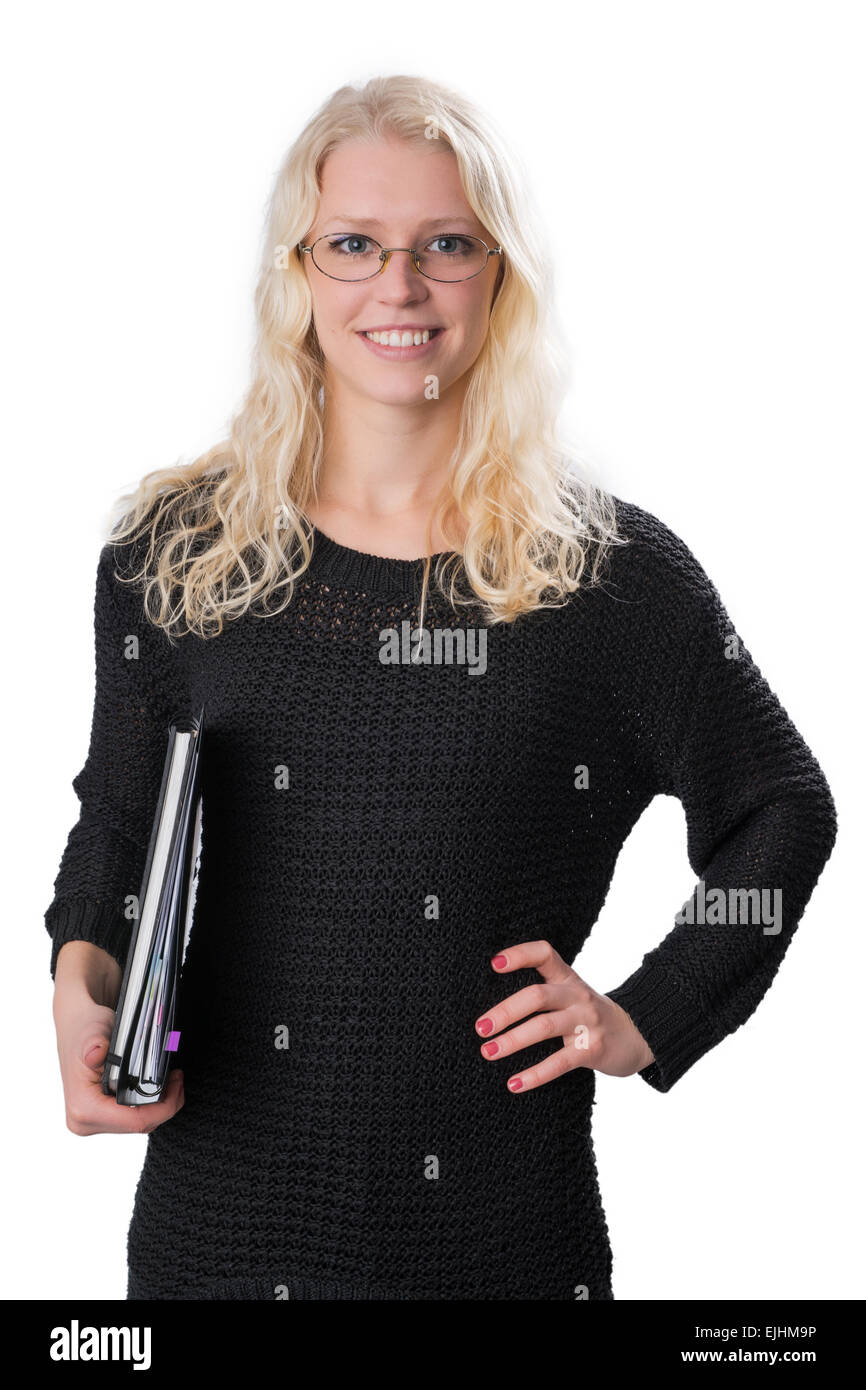 Business girl secretary blonde teacher hi-res stock photography and images  - Alamy