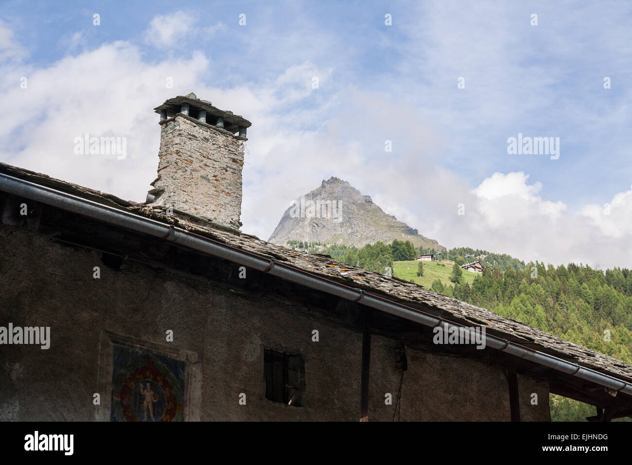 Champoluc, Val d'Ayas, Aosta, Valle d'Aosta, Italy Stock Photo - Alamy