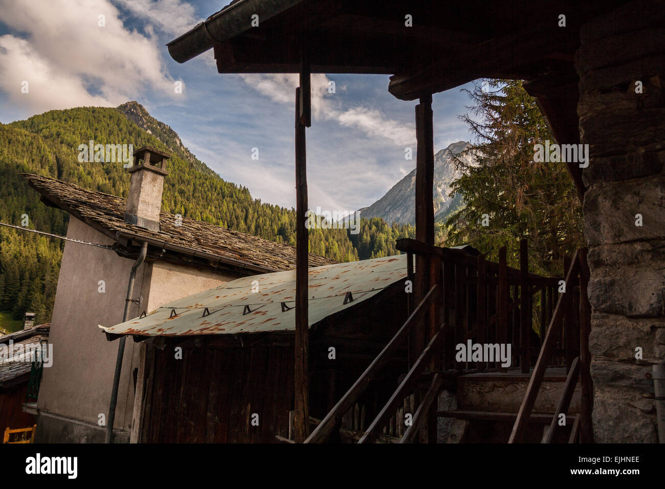 Champoluc, Val d'Ayas, Aosta, Valle d'Aosta, Italy Stock Photo - Alamy