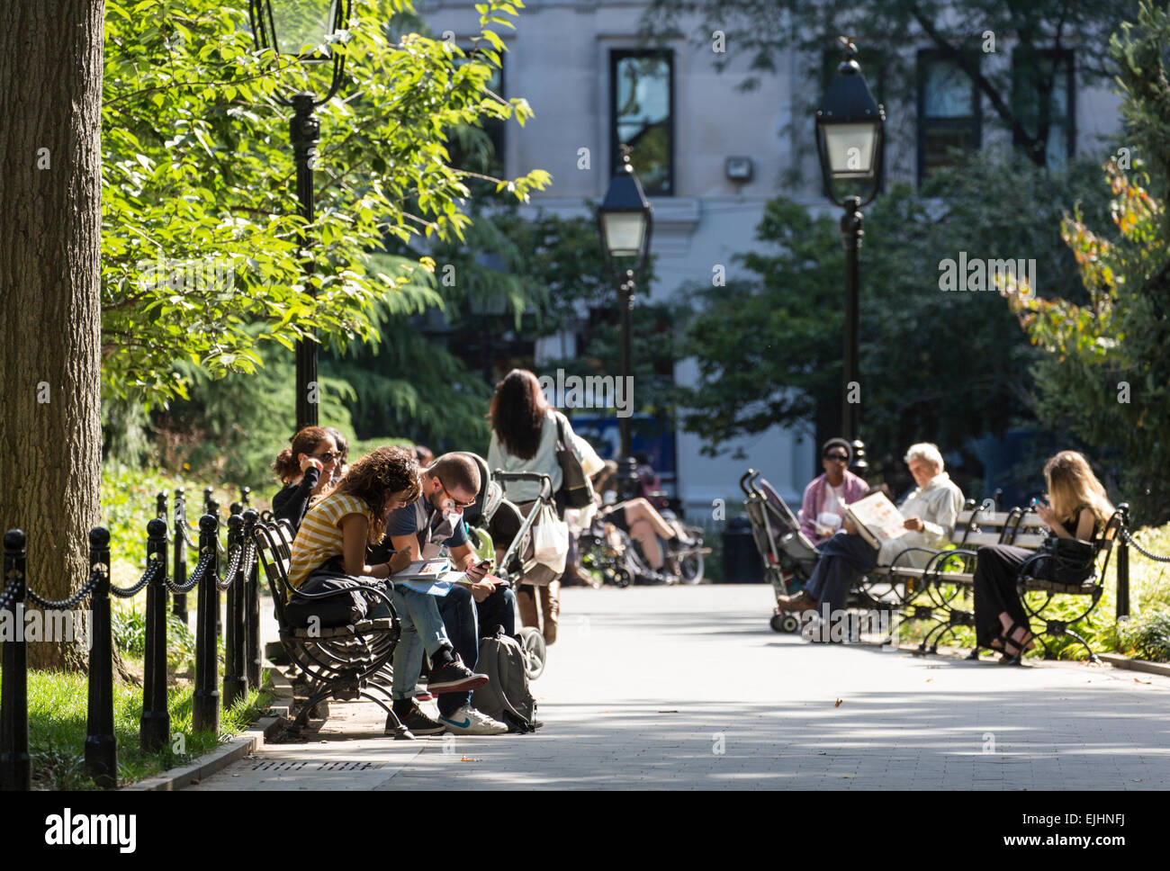 Washington Square Park, SoHo, New York City, USA Stock Photo