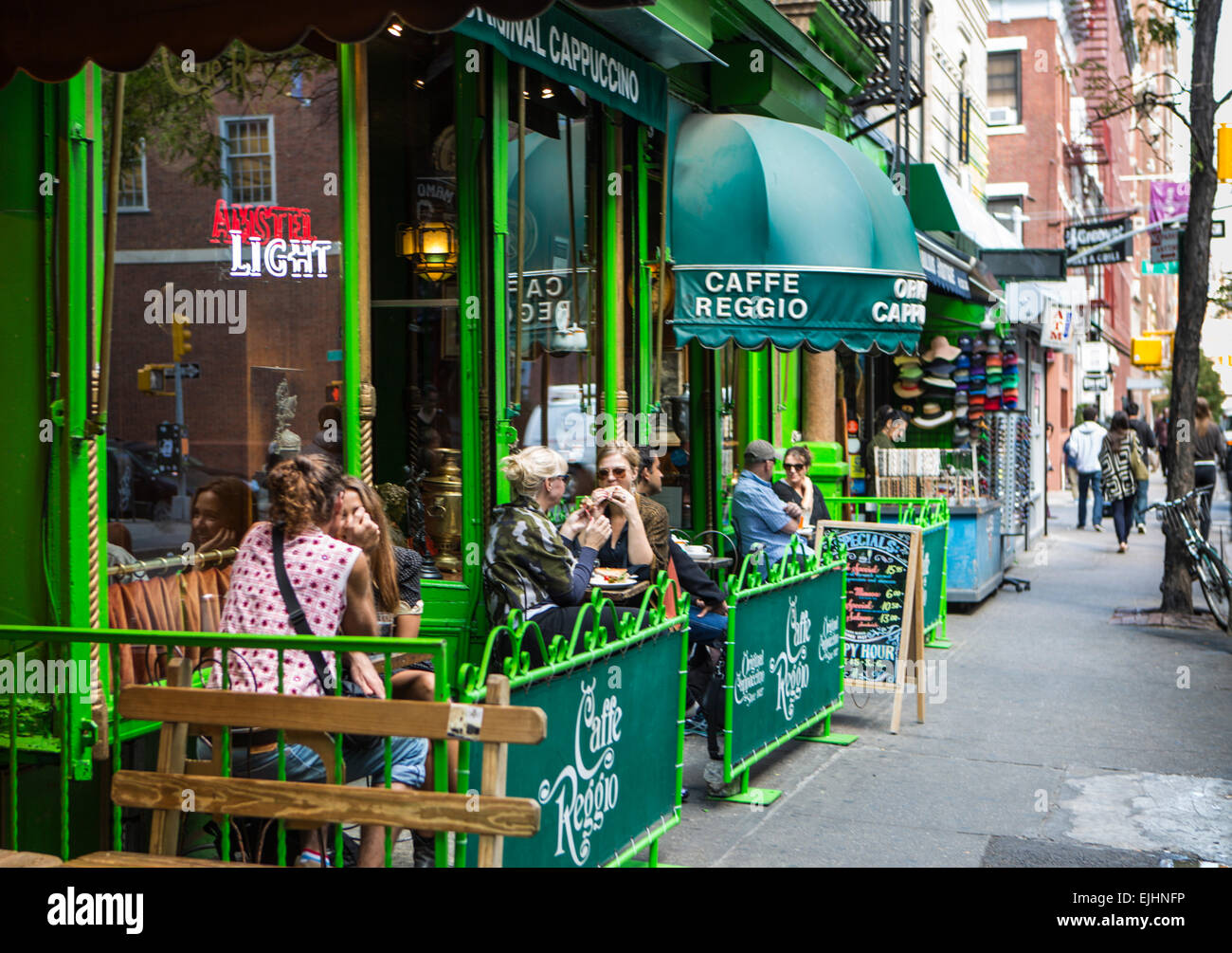 Restaurant in Greenwich Village, New York City, USA Stock Photo