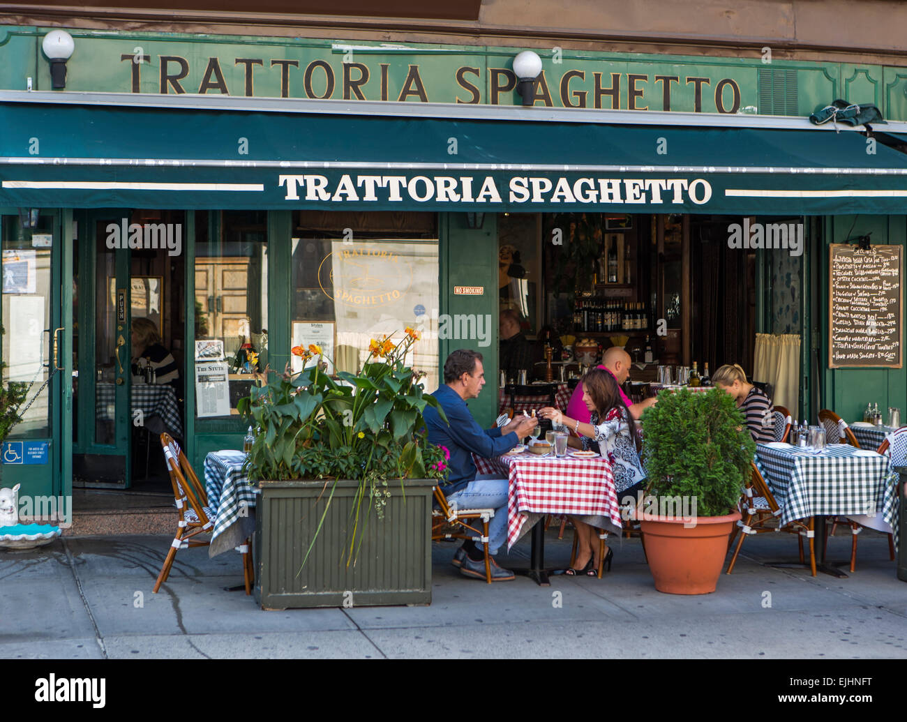 Restaurant in Greenwich Village, New York City, USA Stock Photo