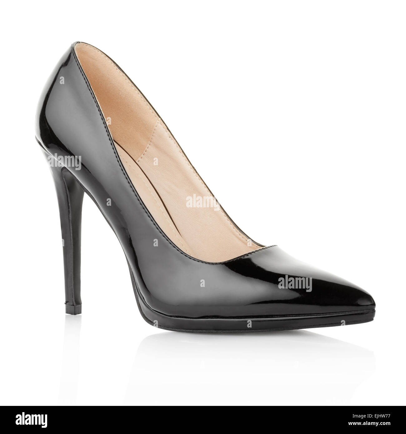 Black, high heel shoe Stock Photo